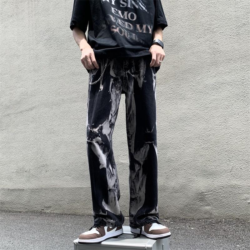 Men's Jeans Hip-hop Tie-dye Men Fashion Baggy Wide-leg Mens Harajuku Streetwear Korean Loose Camo Straight Denim Pants MenMen's Bert22, Gray
Men's Jeans Hip-hop Tie-dye Men Fashion Baggy Wide-leg Mens Harajuku Streetwear Korean Loose Camo Straight Denim Pants MenMen's Bert22, Gray