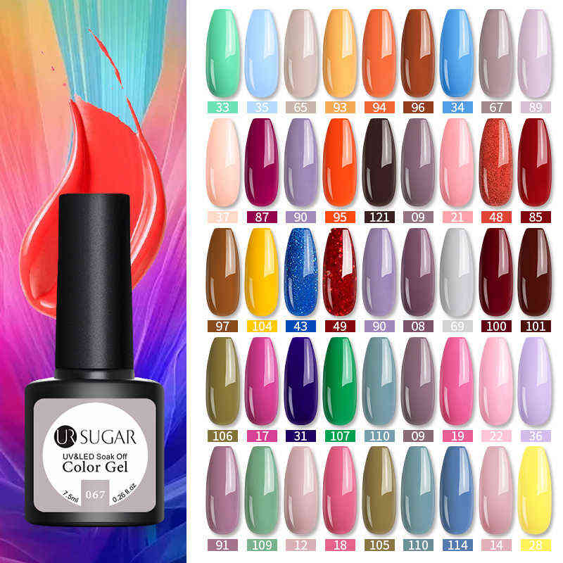 NXY Nail Gel 20pcs Glitter Uv Polish Set Rose Gold Nude Pink Series Led Varnish Semi Permanent Sequins 0328