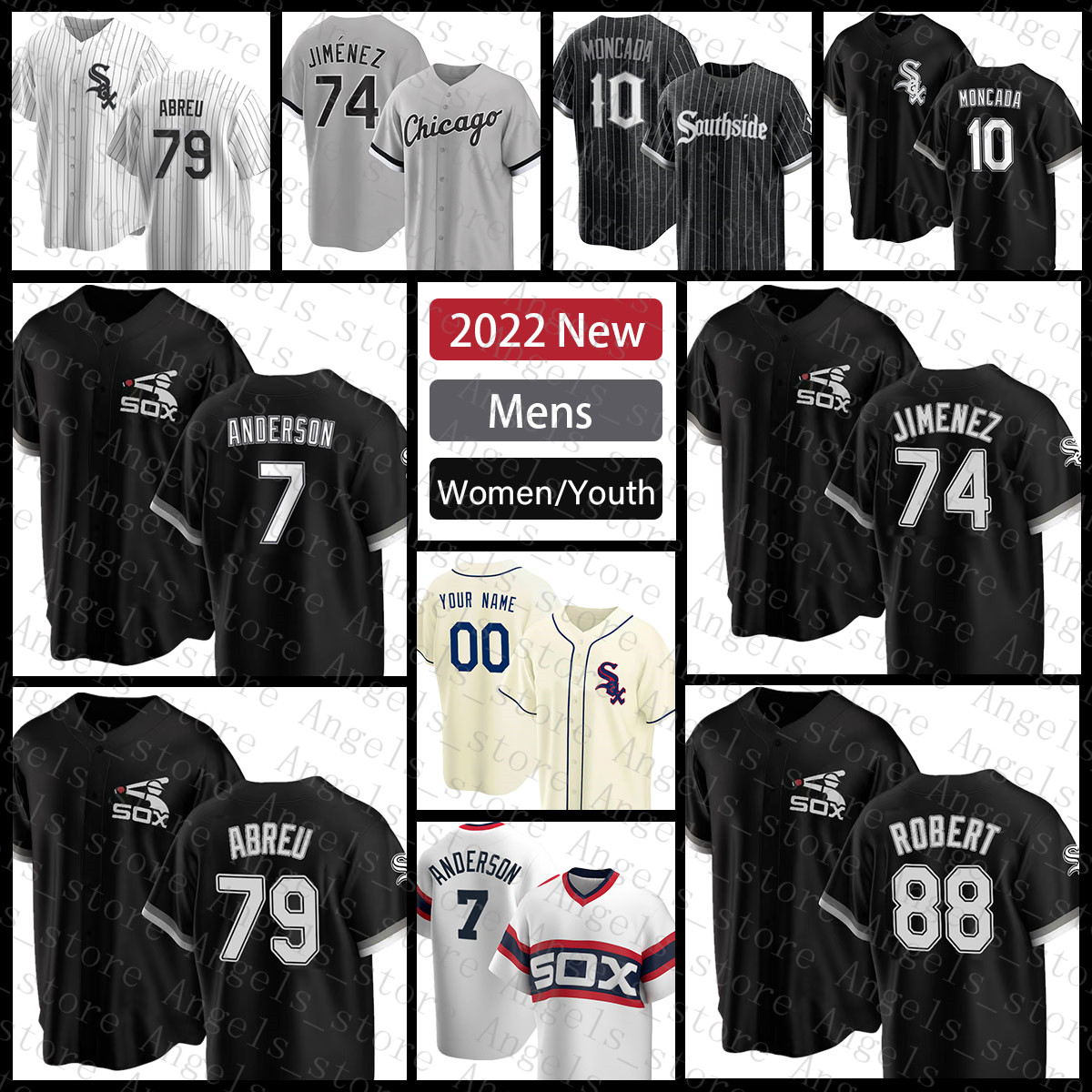 Chicago''White''Sox''Mens Baseball Jersey Tim Anderson Women Eloy Jimenez Youth Jose Abreu Luis Robert Yoan Moncada Bo Jackson, Custom(baiwa-fugu
Chicago''White''Sox''Mens Baseball Jersey Tim Anderson Women Eloy Jimenez Youth Jose Abreu Luis Robert Yoan Moncada Bo Jackson, Custom(baiwa-fugu