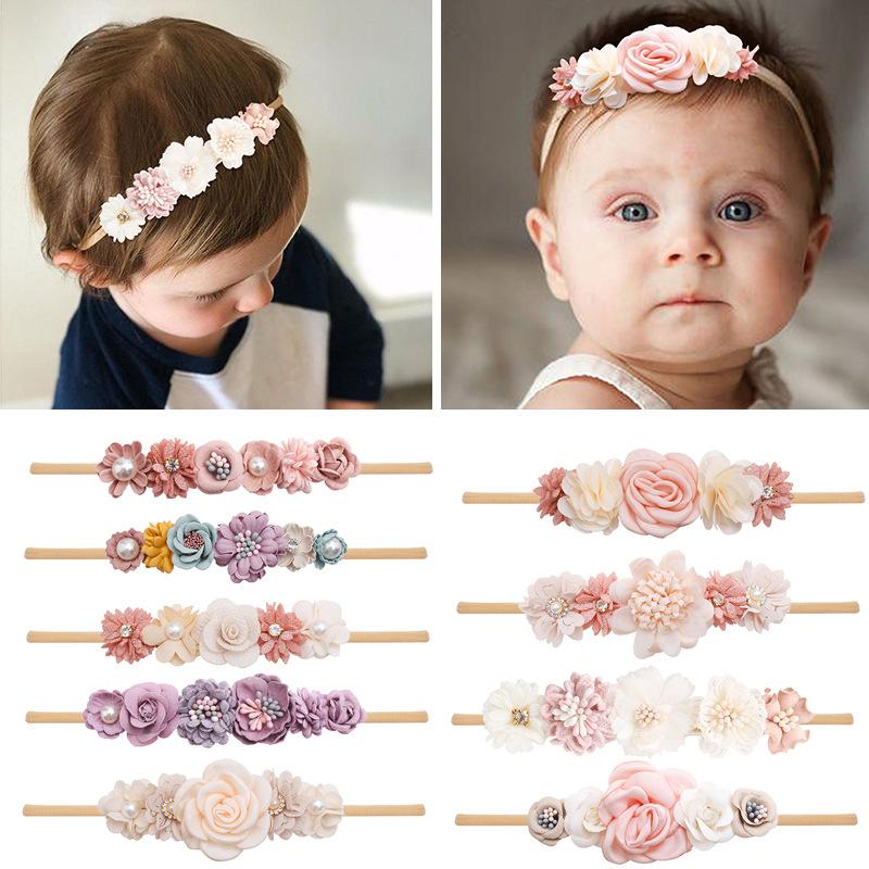 Hair Accessories Artificial Flower Baby Headband For Girls Nylon Hairband Soft Infant Kids Traceless Toddler Bangdage, Slivery;white
Hair Accessories Artificial Flower Baby Headband For Girls Nylon Hairband Soft Infant Kids Traceless Toddler Bangdage, Slivery;white