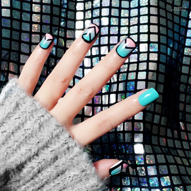 False Nails 24 Pcs/set Women Lady 3d Fake With Glue Middle-long Full Wrapped Tips Bride Artificial Nail Natural Cover Prud22, C58
False Nails 24 Pcs/set Women Lady 3d Fake With Glue Middle-long Full Wrapped Tips Bride Artificial Nail Natural Cover Prud22, C58