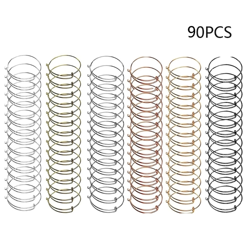 90Pcs 6 Colors Expandable Charms Bracelets Adjustable Wire Stainless Steel Blank Bangle Jewelry Making 220716
90Pcs 6 Colors Expandable Charms Bracelets Adjustable Wire Stainless Steel Blank Bangle Jewelry Making 220716