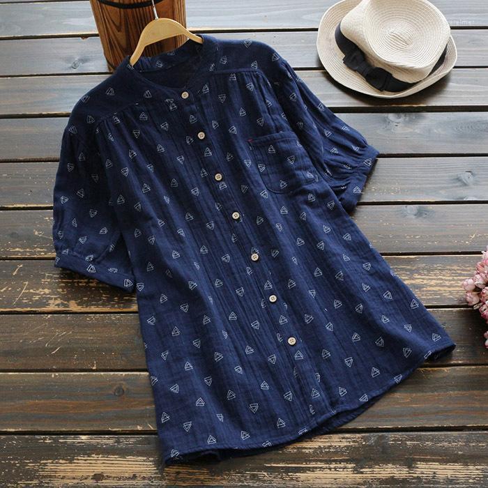 Women's Blouses & Shirts Summer Women'S Blouse Japan Style Fresh Button Stand Collar Short Sleeve Shirt Female Loose Cotton TopsWomen's, Blue
Women's Blouses & Shirts Summer Women'S Blouse Japan Style Fresh Button Stand Collar Short Sleeve Shirt Female Loose Cotton TopsWomen's, Blue