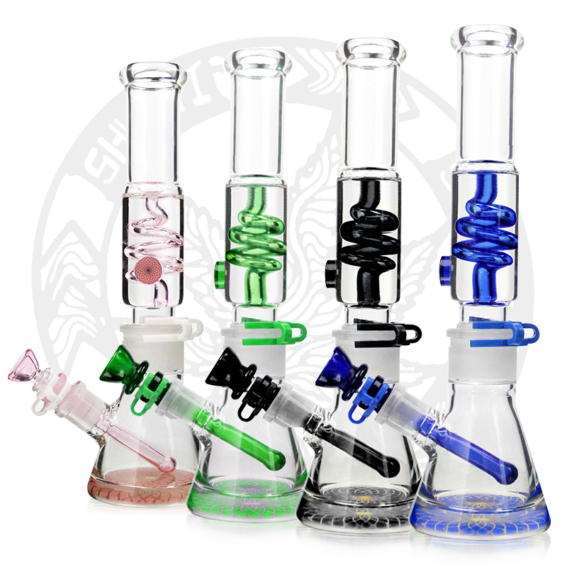 High quality 12 inches heady hookah glycerin coil bong freezable chilled bulid glass smoking water pipe
High quality 12 inches heady hookah glycerin coil bong freezable chilled bulid glass smoking water pipe
