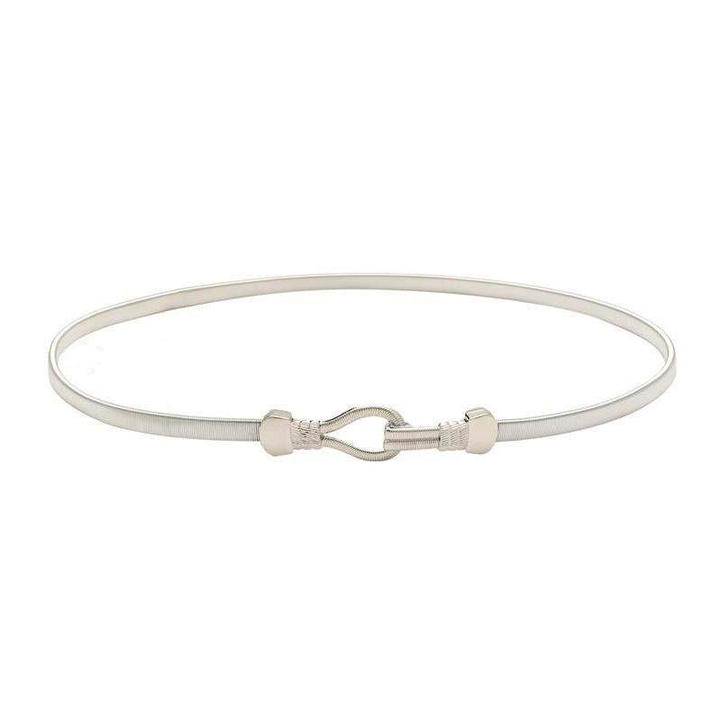 Belts Fashion Silver Metal Stretchy Waist Chain Belt Lady Luxury Waistband Elegant Cintos Femininos 2 Color For Women Bg-038Belts, Black
Belts Fashion Silver Metal Stretchy Waist Chain Belt Lady Luxury Waistband Elegant Cintos Femininos 2 Color For Women Bg-038Belts, Black