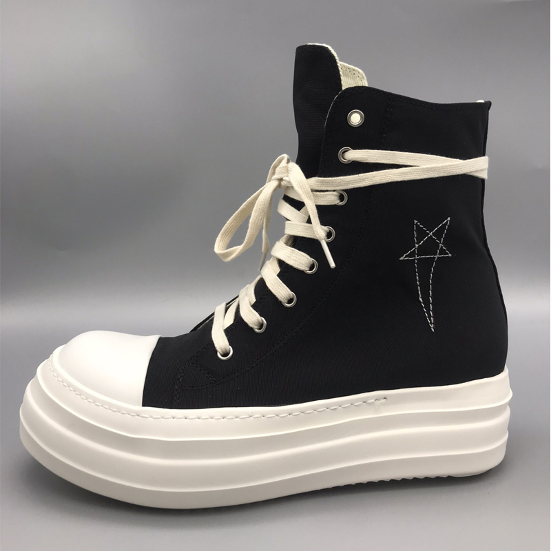 Rick Original Canvas Shoes Men Sneakers Pentagram Embroidery Designer Lace-up Men's Casual Shoes Owens Women's Sneaker Szie 34-44 With Box, Black 1
Rick Original Canvas Shoes Men Sneakers Pentagram Embroidery Designer Lace-up Men's Casual Shoes Owens Women's Sneaker Szie 34-44 With Box, Black 1