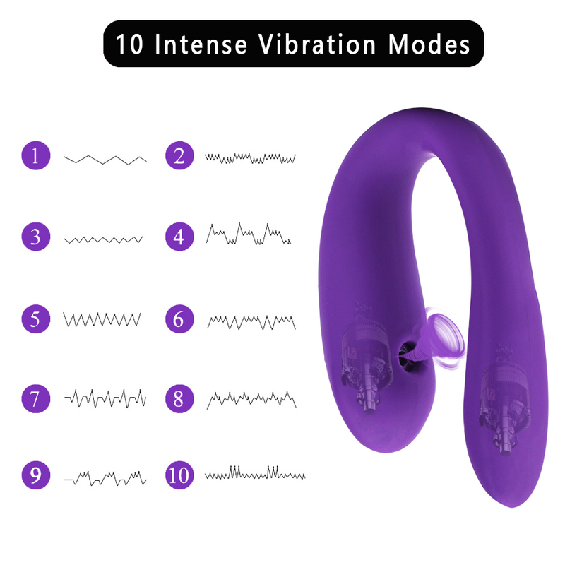 Sucking Dildo Vibrator 10 Intense Modes Sex Toys for Women G Spot Clitoris Stimulator with Remote Control U Shape Adult Sexo 220617