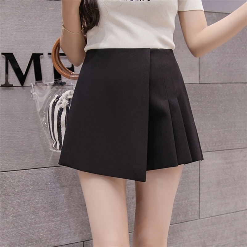 High Waist Loose White Skirt Short For Summer Autumn Korean Chiffon Skirt Shorts Spring Plus Size Shorts Y200403, Black
High Waist Loose White Skirt Short For Summer Autumn Korean Chiffon Skirt Shorts Spring Plus Size Shorts Y200403, Black