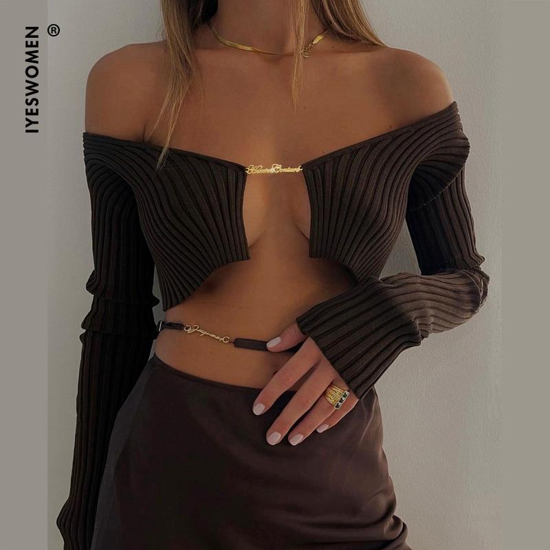 Women' T-Shirt 2022 V Neck Green Long Sleeve T Shirts Women Black Sexy Knitted Autumn Winter Cropped Tops 90s Fashion Chain Top TeesWomen
Women' T-Shirt 2022 V Neck Green Long Sleeve T Shirts Women Black Sexy Knitted Autumn Winter Cropped Tops 90s Fashion Chain Top TeesWomen