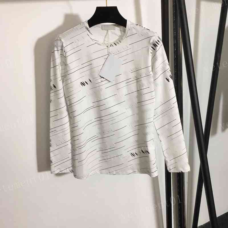 Womens Long Sleeve T-Shirts Full Body Letter Print Crew Neck Long Sleeve T-Shirt Top High Quality Luxury Designer Women Clothing
Womens Long Sleeve T-Shirts Full Body Letter Print Crew Neck Long Sleeve T-Shirt Top High Quality Luxury Designer Women Clothing