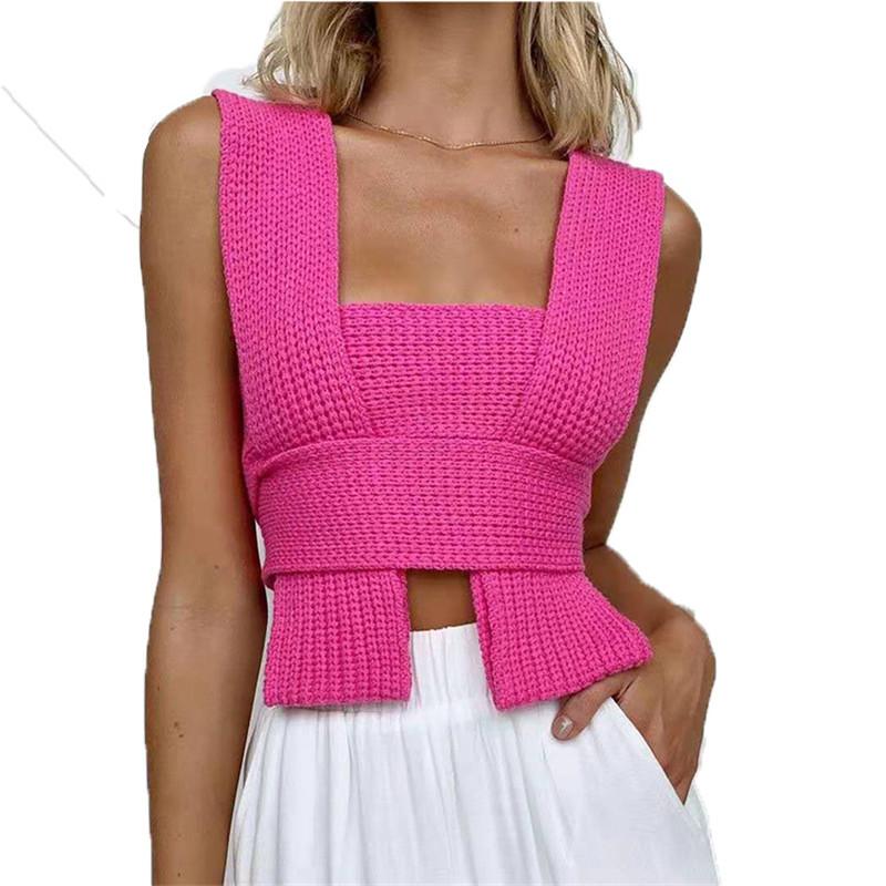 Women's Tanks & Camis 2022 DIY Style Knit Top Women Sleeveless Multi Way Knitted Crop Sweater Sexy Summer Tops, Black
Women's Tanks & Camis 2022 DIY Style Knit Top Women Sleeveless Multi Way Knitted Crop Sweater Sexy Summer Tops, Black