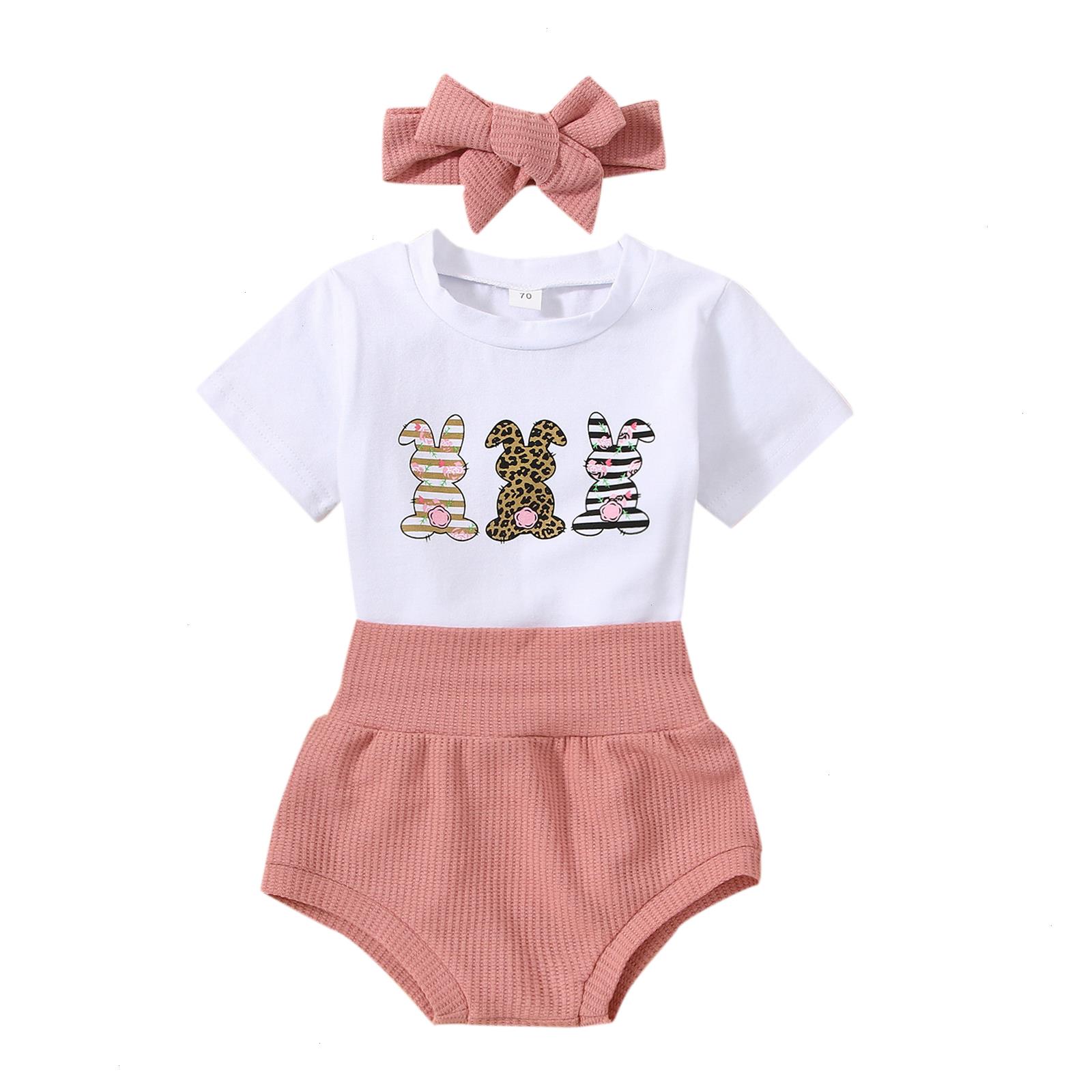Baby Girls Romper Set Short Sleeve Rabbit Print Elastic Waist Shorts With Hairband, As picture
Baby Girls Romper Set Short Sleeve Rabbit Print Elastic Waist Shorts With Hairband, As picture