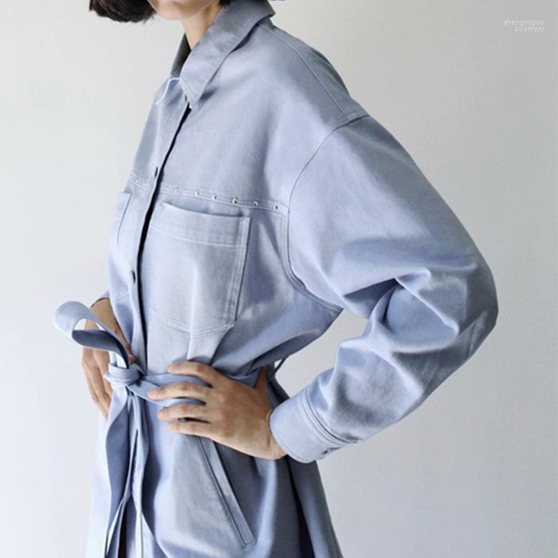 Women's Jackets KUMSVAG Women Autumn Casual Rivet Coats 2022 Sashes Bow Tie Denim Jacket Female Loose Plus Size Outerwear, Blue
Women's Jackets KUMSVAG Women Autumn Casual Rivet Coats 2022 Sashes Bow Tie Denim Jacket Female Loose Plus Size Outerwear, Blue