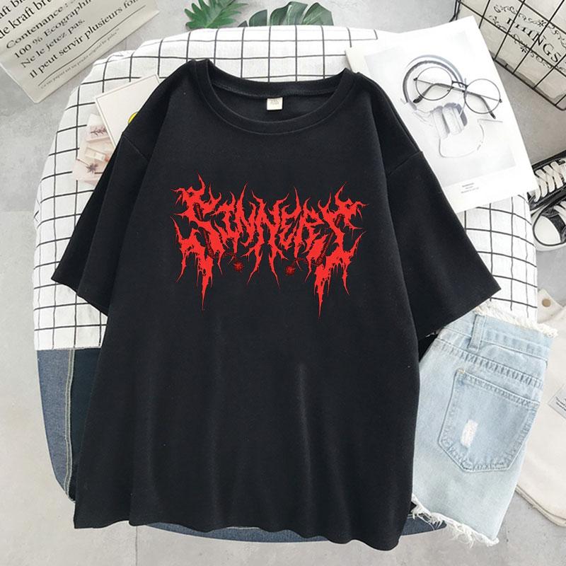 Women' T-Shirt Gothic Dark Women T Shirt Cotton Punk Red Graphic Oversized Female Clothes Harajuku Hip Hop Streetwear Tshirt TopsWomen, White
Women' T-Shirt Gothic Dark Women T Shirt Cotton Punk Red Graphic Oversized Female Clothes Harajuku Hip Hop Streetwear Tshirt TopsWomen, White