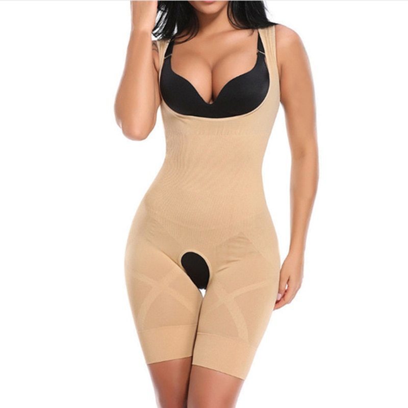 Women Full Body Shaper Seamless Firm Control Faja Waist Cincher Underbust Waist Trainer Corset Girdle Bodysuit Shapewear 220813