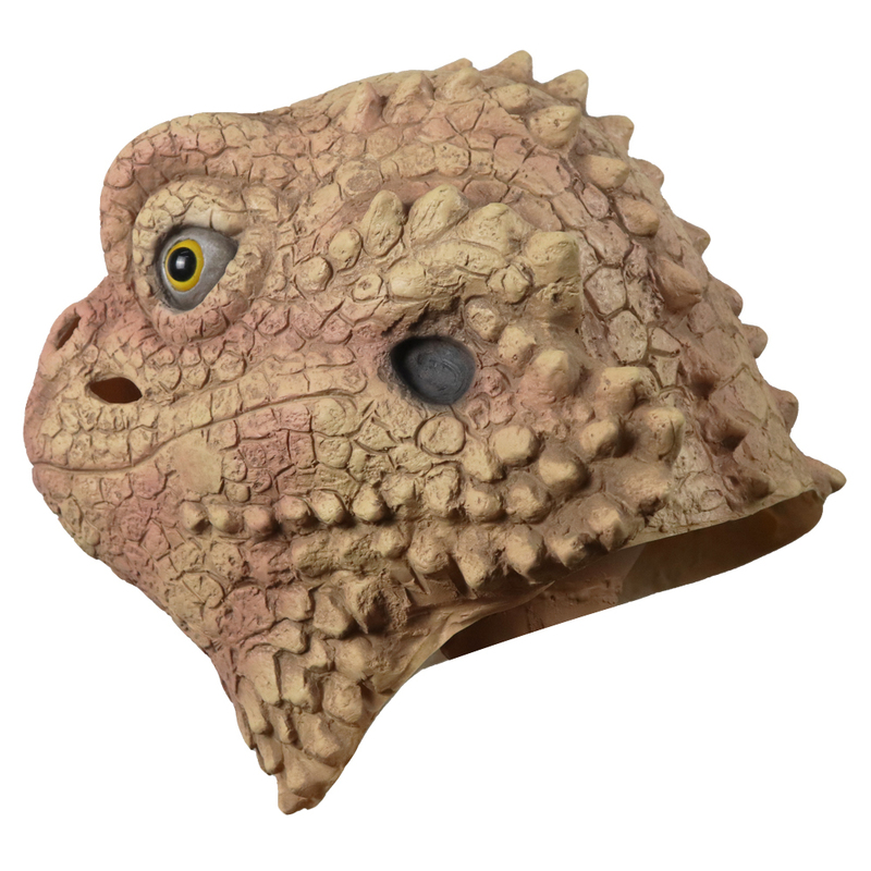 Desert Spiny Lizard Mask Animal Head Mask Halloween Costume Pretend for Adults 2207042048070
