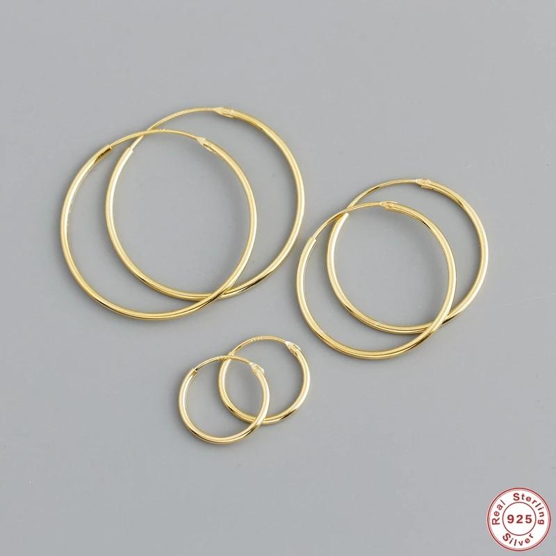 Hoop & Huggie Aide 925 Sterling Silver 12/22/28mm Big Circle Earrings For Women Exaggerate Fashion Korean Style JewelryHoop
Hoop & Huggie Aide 925 Sterling Silver 12/22/28mm Big Circle Earrings For Women Exaggerate Fashion Korean Style JewelryHoop