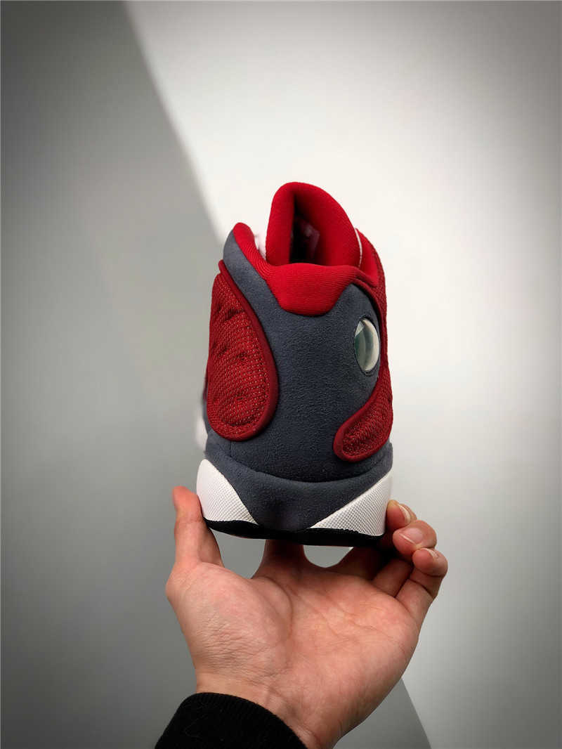 Shoes Authentic 13 Red Flint Outdoor Men Gym-red Grey White Black Navy University Blue Real Fiber 3m Reflective Original