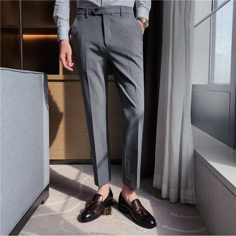 Men's Suits & Blazers High Quality Striped Men's Pants Business Dress Suit Casual Slim Office Social Trousers Wedding Streetwear Men Clo, Black
Men's Suits & Blazers High Quality Striped Men's Pants Business Dress Suit Casual Slim Office Social Trousers Wedding Streetwear Men Clo, Black