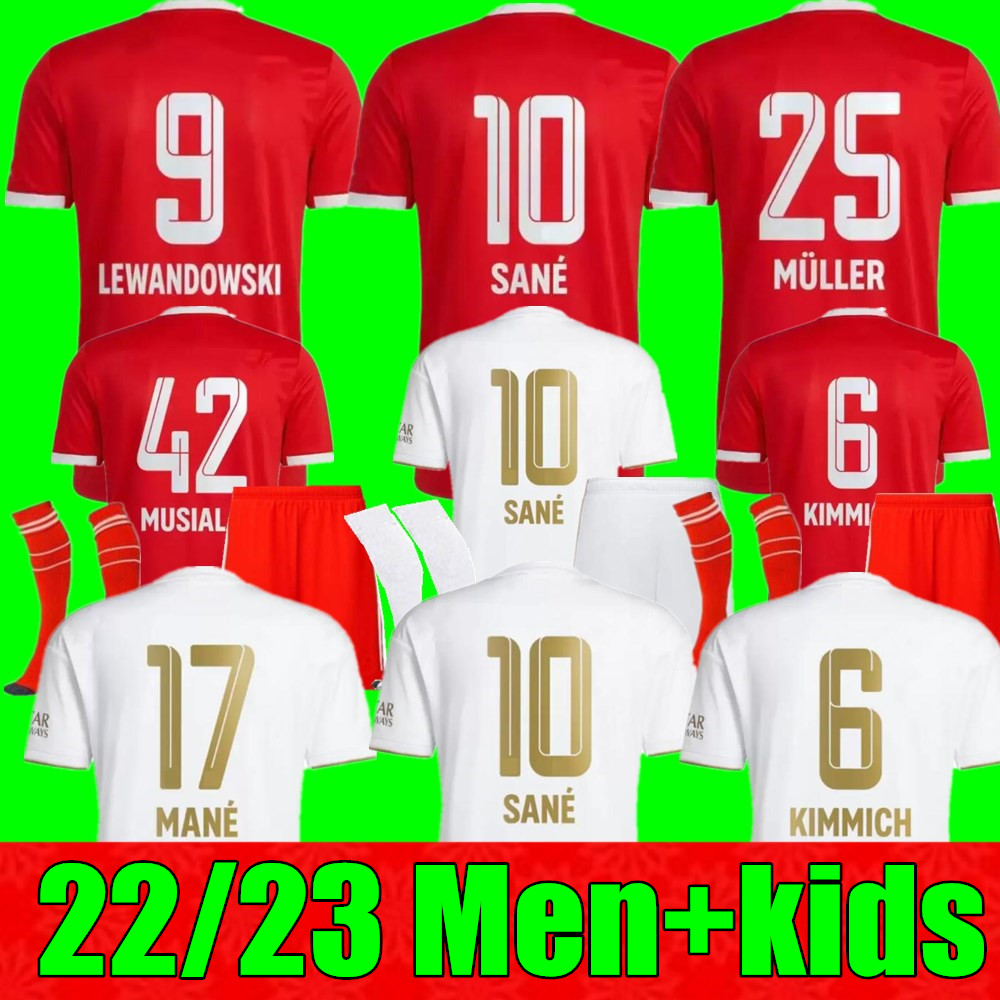 New LEWANDOWSKI soccer jerseys 22 23 GRAVENBERCH SANE BAYERN MUNICH Mazraoui MULLER DAVIES KIMMICH football TOP shirts Men Kids kit COMAN 2022 2023 uniform, Kids 3rd+socks
New LEWANDOWSKI soccer jerseys 22 23 GRAVENBERCH SANE BAYERN MUNICH Mazraoui MULLER DAVIES KIMMICH football TOP shirts Men Kids kit COMAN 2022 2023 uniform, Kids 3rd+socks
