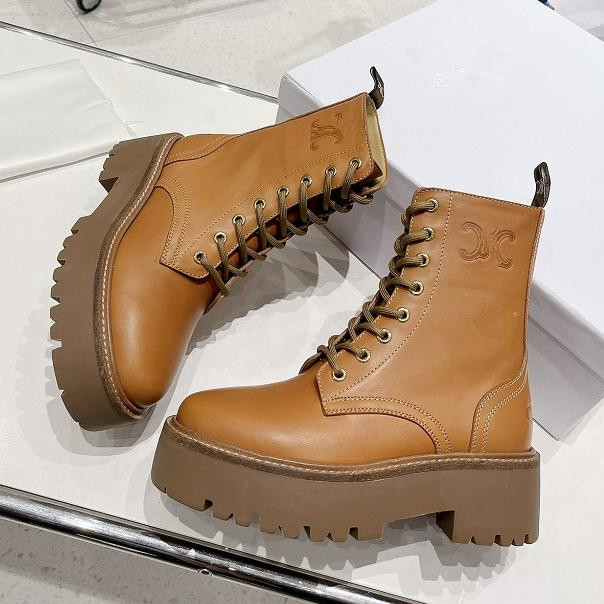 Designer Women's Martin Boots Lace Up Thick Sole Heightened Retro Simple Ladies Roman Leather Motorcycle Boot black khaki Short Ankle Boots
Designer Women's Martin Boots Lace Up Thick Sole Heightened Retro Simple Ladies Roman Leather Motorcycle Boot black khaki Short Ankle Boots