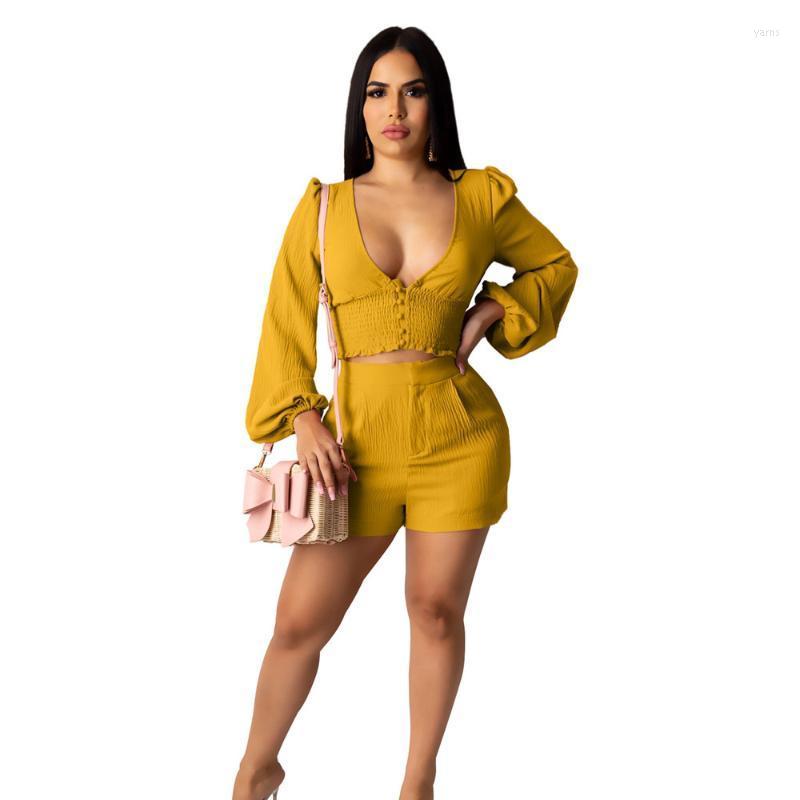 Cotton Pleated 2 Piece Set 2022 Summer Women Long Puff Sleeve V Neck Crop Top And Shorts Elegant Club Outfits Women' Tracksuits, Green
Cotton Pleated 2 Piece Set 2022 Summer Women Long Puff Sleeve V Neck Crop Top And Shorts Elegant Club Outfits Women' Tracksuits, Green