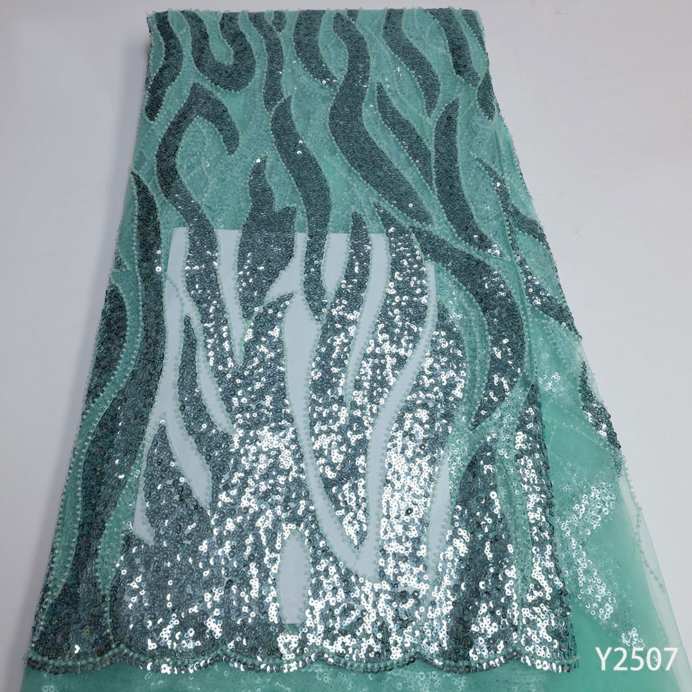 2022 Latest Beaded Tube Sequins French Lace fabric High Quality Nigerian Lace Fabrics Private Custom Wedding Evening Dress Y2507
2022 Latest Beaded Tube Sequins French Lace fabric High Quality Nigerian Lace Fabrics Private Custom Wedding Evening Dress Y2507