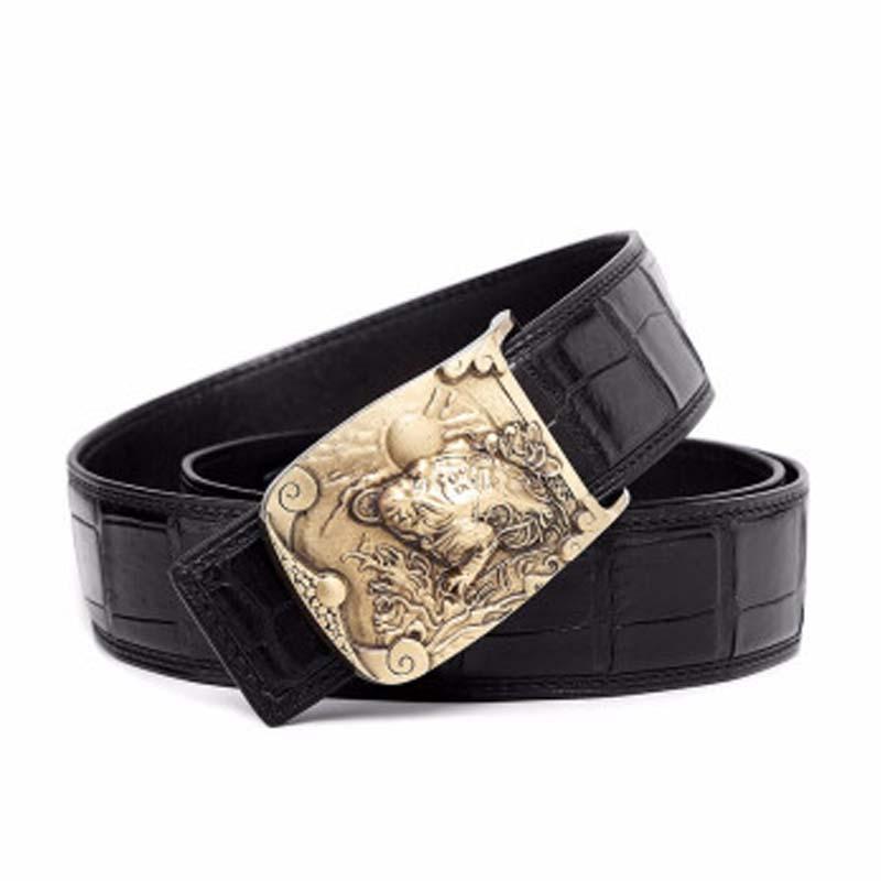 Belts VVBrown Crocodile Male Belt Plate Buckles Men Brass Business Leisure Smooth Buckle Brown, Black
Belts VVBrown Crocodile Male Belt Plate Buckles Men Brass Business Leisure Smooth Buckle Brown, Black