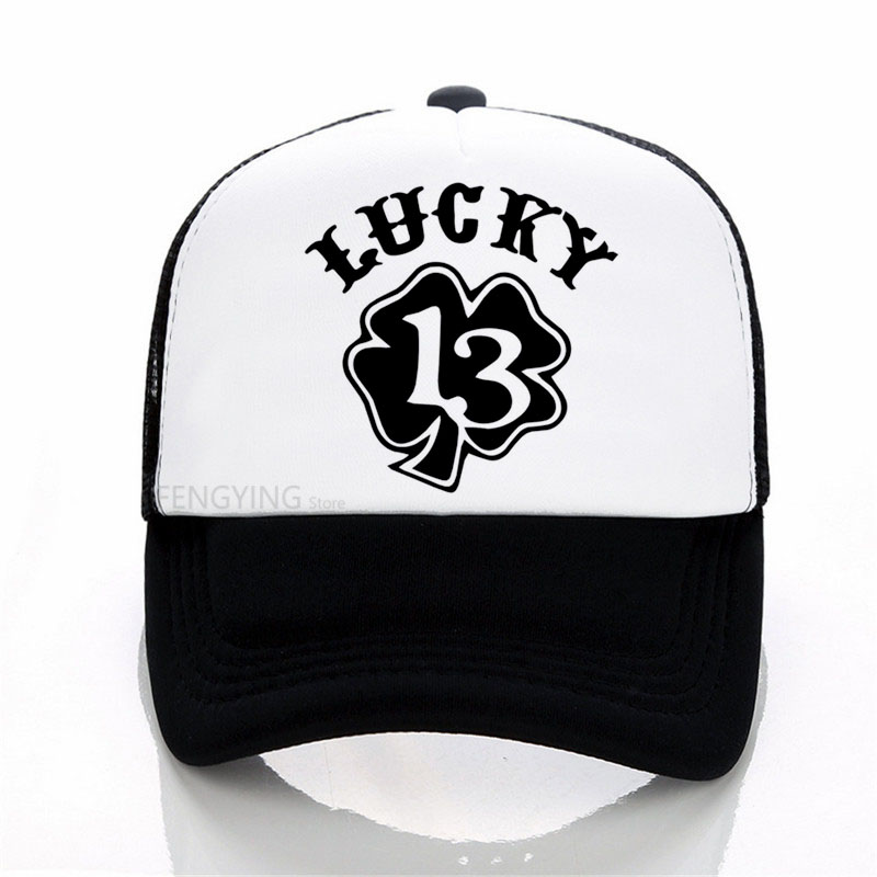LUCKY 13 cap Devil Grease Gas And Glory Rockabilly Unisex Fashion baseball cap summer trucker hat, White
LUCKY 13 cap Devil Grease Gas And Glory Rockabilly Unisex Fashion baseball cap summer trucker hat, White