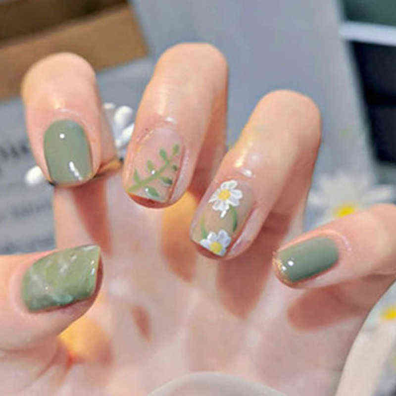 False Nails 24pcs Multi Type Wear Short Paragraph Fashion Manicure Patch Save Time Wearable Nail Sal99 0616