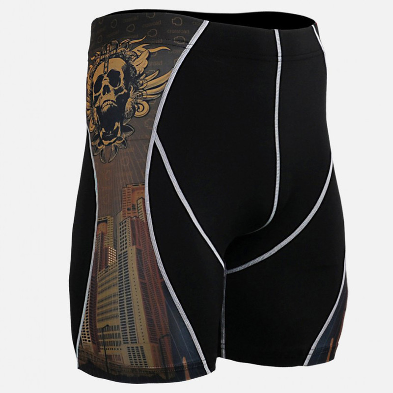 Compression Men Tights Fitness Elastic Running Shorts Quick Dry Fit Gyms Sport Pants 220518