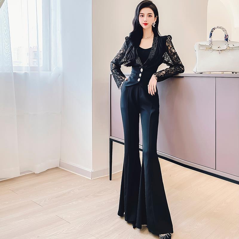 Women's Two Piece Pants Women's Lace Patchwork Coat Trousers 2022 Spring Summer Three Pieces Suit Ladies Long Sleeve Beaded Cardigan Wit, White
Women's Two Piece Pants Women's Lace Patchwork Coat Trousers 2022 Spring Summer Three Pieces Suit Ladies Long Sleeve Beaded Cardigan Wit, White