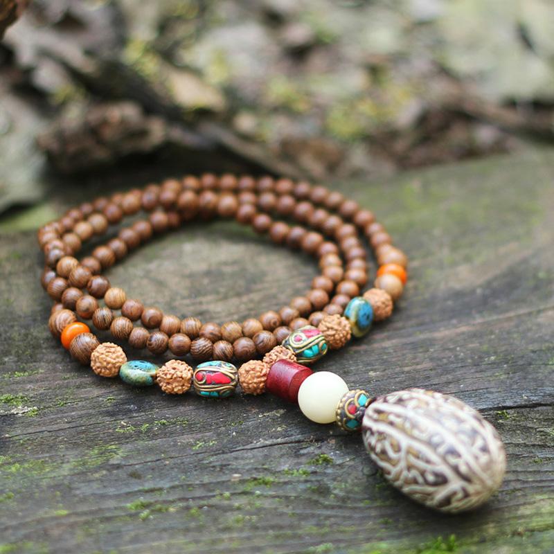 Pendant Necklaces Ethnic Sandalwood Buddha Beads Long Wood Necklace Nepal Steel Rudraksha Handmade Buddhism NecklacePendant
Pendant Necklaces Ethnic Sandalwood Buddha Beads Long Wood Necklace Nepal Steel Rudraksha Handmade Buddhism NecklacePendant