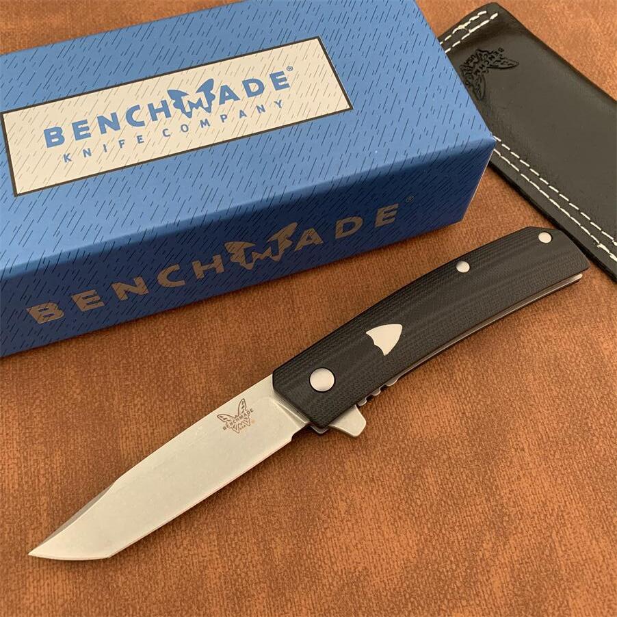 Benchmade 601/BM601 Flipper Folding Knife CPM-20CV Stonewash Blade G10 Handles Pocket Tactical Knives Outdoor Camping Hunting 319 391 EDC TOOLs
Benchmade 601/BM601 Flipper Folding Knife CPM-20CV Stonewash Blade G10 Handles Pocket Tactical Knives Outdoor Camping Hunting 319 391 EDC TOOLs