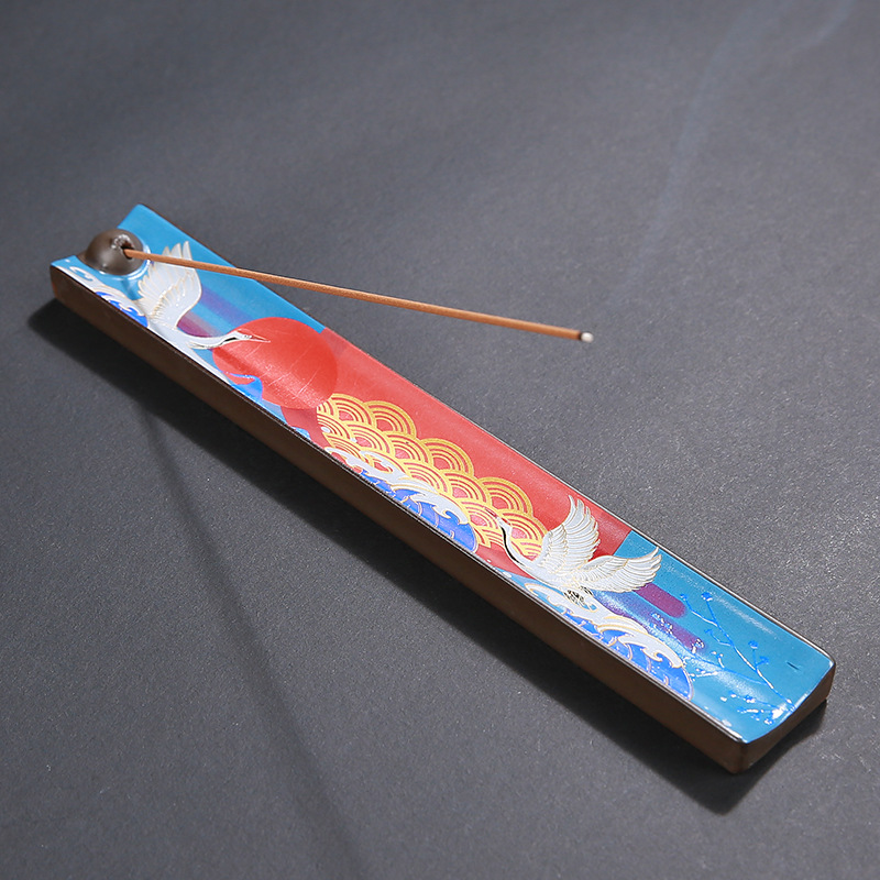 Ceramics Incense Stick Holder Fragrance Lamps Ash Catcher Incense Burner Home Decoration Censer Tool2623946