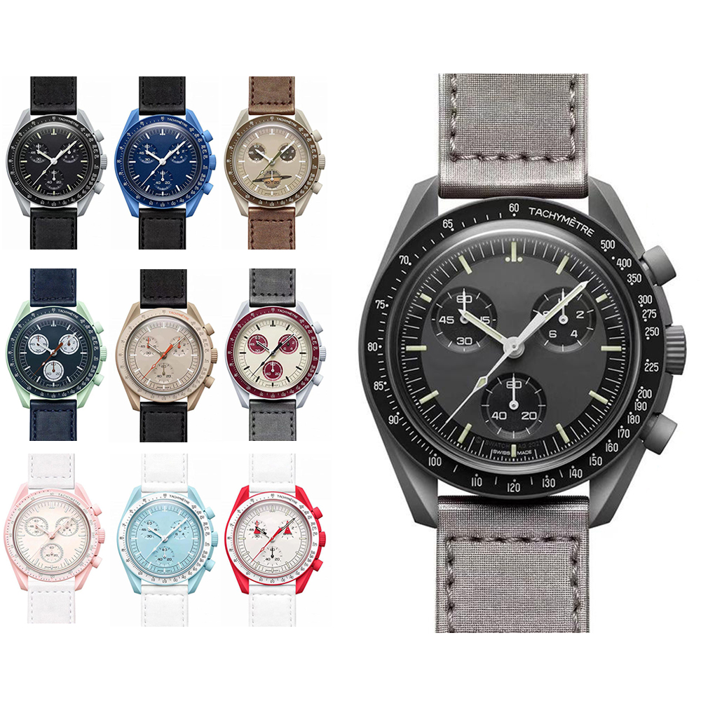Bioceramic Planet MERCURY Mens Watches Full Function Quarz Chronograph Watch Mission To MOON 42mm Nylon Luxury Watch Limited Edition Master couple Moonswatch, Watch box
Bioceramic Planet MERCURY Mens Watches Full Function Quarz Chronograph Watch Mission To MOON 42mm Nylon Luxury Watch Limited Edition Master couple Moonswatch, Watch box