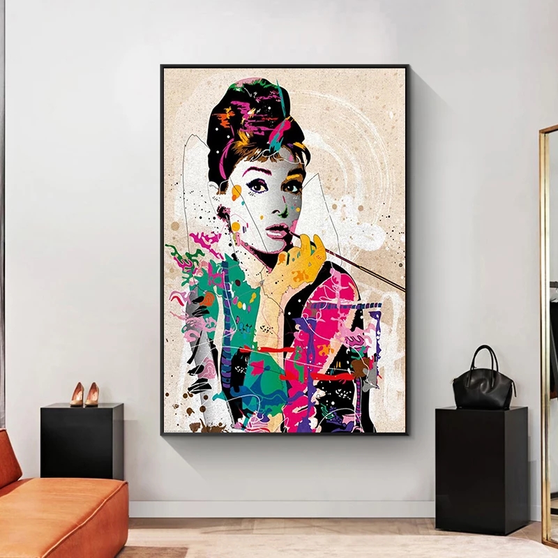 Audrey Hepburn Modern Abstract Canvas Painting Modular Posters and Prints Wall Art Pictures for Living Room Home Decor Cuadros
Audrey Hepburn Modern Abstract Canvas Painting Modular Posters and Prints Wall Art Pictures for Living Room Home Decor Cuadros