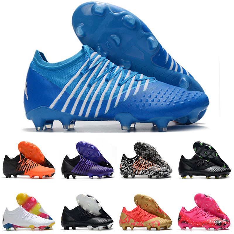 Image of 2022 mens soccer shoes Future Z 1.3 FG Neon Citrus Black Teaser Limited Edition Cleats Light Blue Instinct Orange Red Football Boots