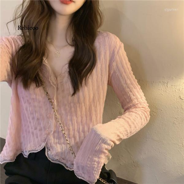 Women's Knits & Tees Spring Women Cardigan Long Sleeve Knitted Vintage Slim Sweater Solid Outwear Casual Female ClothingWomen's Olga22, Pink
Women's Knits & Tees Spring Women Cardigan Long Sleeve Knitted Vintage Slim Sweater Solid Outwear Casual Female ClothingWomen's Olga22, Pink