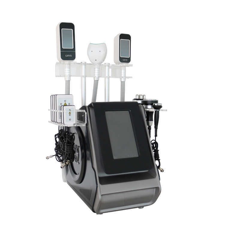 Professional 7 IN 1 Cryo lipolysis Slimming Machine Cold and Hot Cryo Laser 40k Cavitation Body Slimming Face RF Beauty Equipment