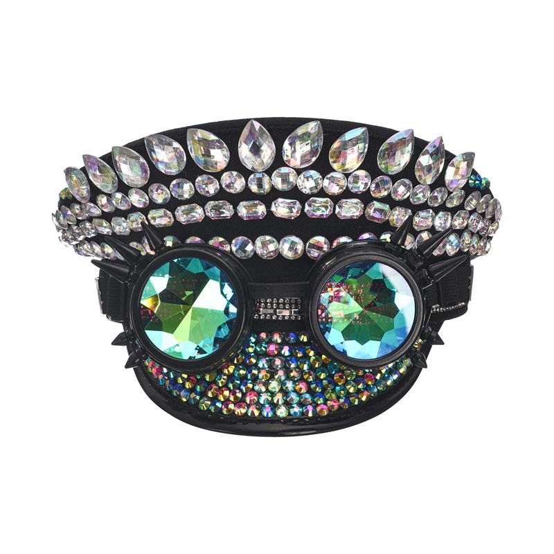 Ball Caps Fashion Steampunk Men Women Hats Spikes Rivets Hip Hop Cap With Glasses Performance Military Hat Cosplay Costume Accessories, Black
Ball Caps Fashion Steampunk Men Women Hats Spikes Rivets Hip Hop Cap With Glasses Performance Military Hat Cosplay Costume Accessories, Black