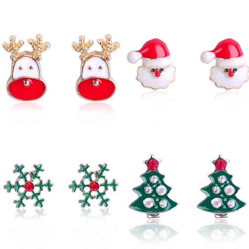 Dangle & Chandelier Set Christmas Snowflake Earrings European And American Holiday Combination
Dangle & Chandelier Set Christmas Snowflake Earrings European And American Holiday Combination