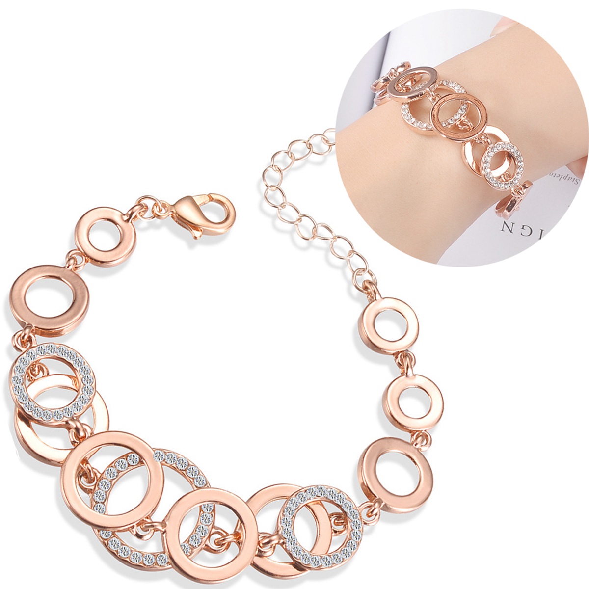 Trendy Rhinestone Chain Link Bracelets For Women Rose Gold Silvery Circles Bangle Designer Brand Cable Wire Vintage Cuban Curb Fashion Jewelry
Trendy Rhinestone Chain Link Bracelets For Women Rose Gold Silvery Circles Bangle Designer Brand Cable Wire Vintage Cuban Curb Fashion Jewelry