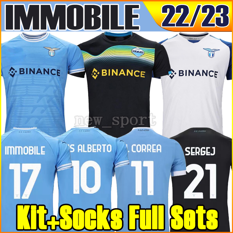 22 23 Lazio Immobile soccer Jerseys maglie 2022 2023 IMMOBILE LUIS BASTOS SERGEJ BADELJ LUCAS J.CORREA ACERBI MARUSIC home away men kids jersey football shirts S-2XL, 22 23 away patch
22 23 Lazio Immobile soccer Jerseys maglie 2022 2023 IMMOBILE LUIS BASTOS SERGEJ BADELJ LUCAS J.CORREA ACERBI MARUSIC home away men kids jersey football shirts S-2XL, 22 23 away patch