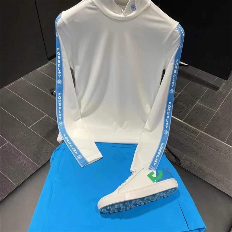 Women's Golf Shirts Elastic Slim Fit Long Sleeve Summer Thin Sunscreen Clothing 220707