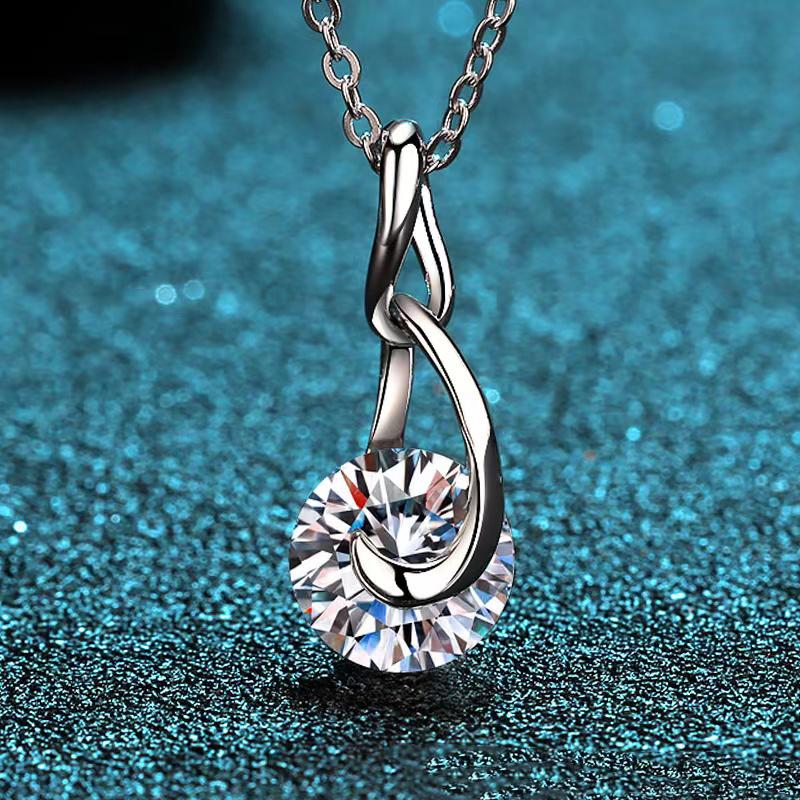 Other Trendy S925 Silver Women Moissanite Diamond Necklace D Color 2 Round Pendant With Gra Birthday GiftOther
Other Trendy S925 Silver Women Moissanite Diamond Necklace D Color 2 Round Pendant With Gra Birthday GiftOther