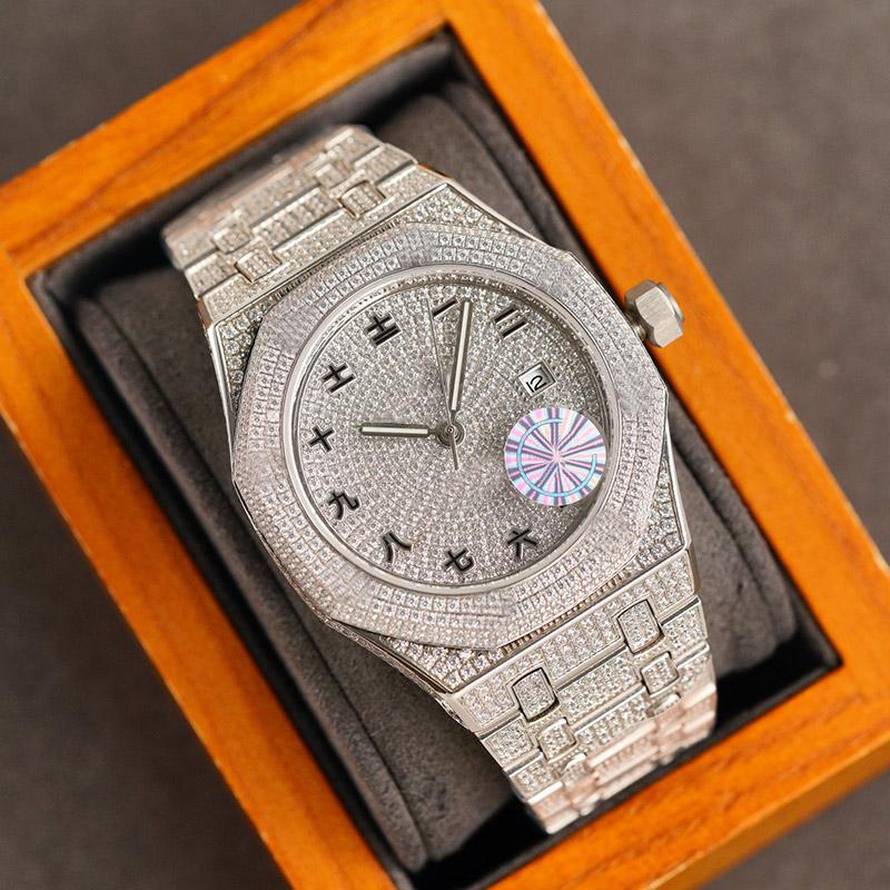 Full Diamond Mens Watches Automatic Mechanical Watch 40mm Diamond Bezel Fashion Wristwatch Montre De Luxe Gifts for Men 0, Color 6
Full Diamond Mens Watches Automatic Mechanical Watch 40mm Diamond Bezel Fashion Wristwatch Montre De Luxe Gifts for Men 0, Color 6