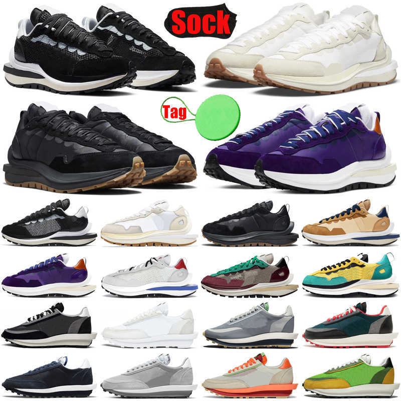 waffle VaporWaffle sacais mens running shoes pegasus fragment LDWaffle ld Pure Platinum Black white Gum Royal Fuchsia men women trainers