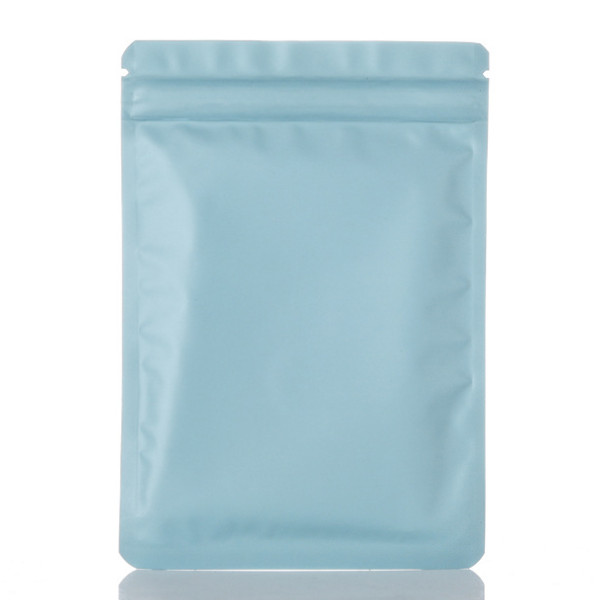 100pcs Flat Bottom Aluminum Foil Zip Lock Packaging Bags Resealable Snack Ground Coffee Beans Chocolate Tea Sugar Beaf Christmas Wedding Gifts Storage