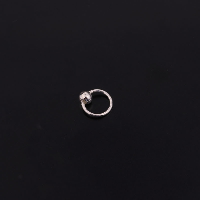 925 Sterling Silver Nose Ring Stud Pin Fake Ear Earrings Body Lip Piercing Jewelry Jewellery Anti Allergen Ball Huggie Hoop Rings Threader Pull throug